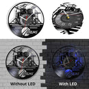 Decoration Drum Kit Wall Clocks Wall Hanging Record Wall Clock Hanging Watch