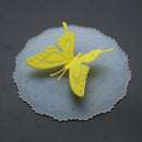 Cute Butterfly Silicone Cup Lids Anti-dust Leakproof Mugs Cover (Yellow) Newly