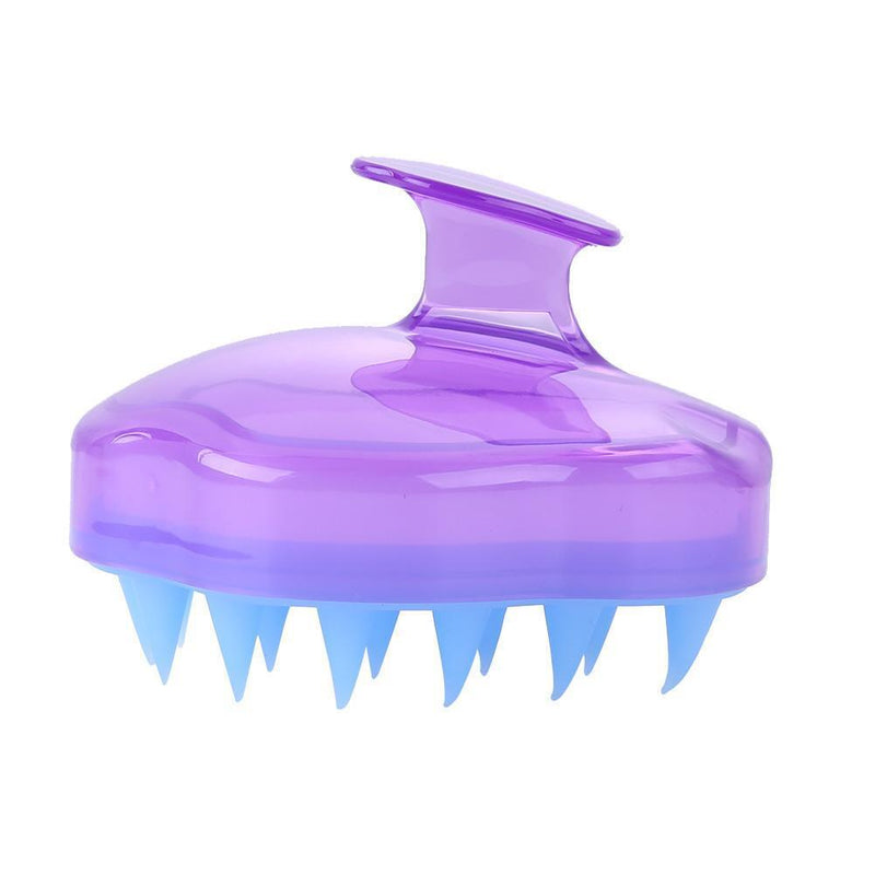 Multi-function Scalp Body Massage Brush Shampoo Shower Comb Brush (Purple) Newly
