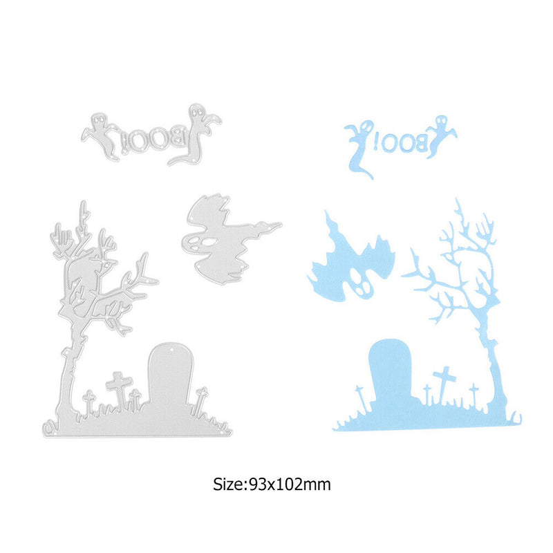 3pcs Halloween Cutting Dies Stencils Scrapbook Embossing DIY Card (MS-495)-23234