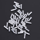 50pcs Aluminum Bike Bicycle Brake Shifter Inner Cable Tips Wire End Cap Newly