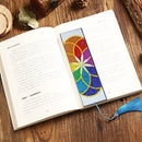 5D Rhinestone Mosaic Diamond Painting Exquisite Leather Tassel Bookmarks Gi