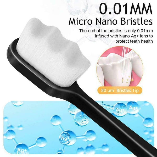 4Pcs Extra Soft Micro-Nano Toothbrush For Sensitive and Home Gums L0Z0 Z6R9