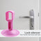 2pcs Doorknob Wall Mute Crash Pad Cushion Door Handle Lock Silencer (Pink) Newly