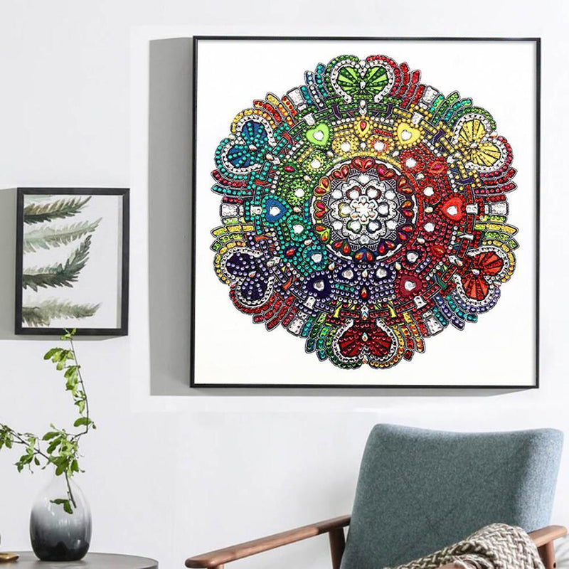 5D DIY Special-shaped Diamond Painting Circle Cross Stitch Wall Art (R8202)