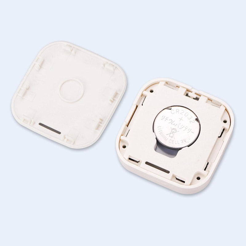 Mini Thermometer Digital LCD Temperature Humidity Meter Hygrometer (White)