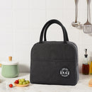 Picnic Insulation Bags Portable Lunch Bento Bag for School Camping (Black) Newly