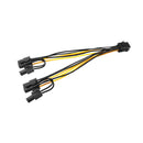 6Pin to 2x8Pin(6+2) GPU Power Cable for BTC Mining Graphics Card Splitter