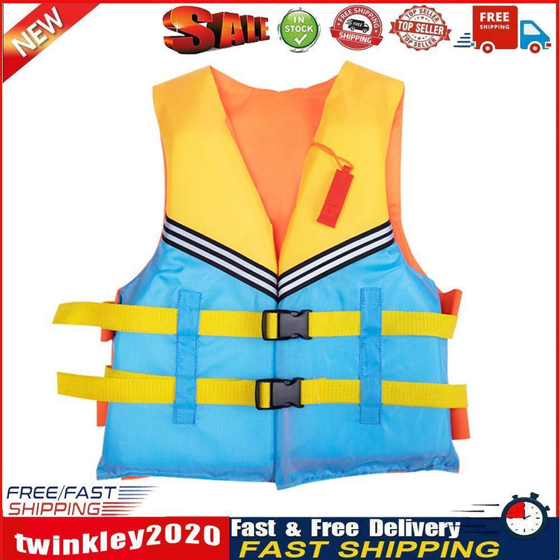 Swimming Driving Vest Survival Life Jacket for Children with Pipe (Blue) Newly