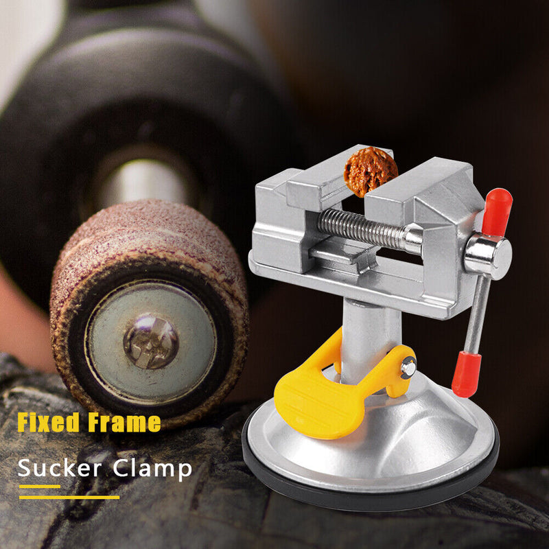 Fixed Frame Sucker Clamp Adjustable Table Bench Vise Rotatable Bench Screw Newly