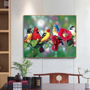 Bird on Branch Oil Paint By Numbers Kit Frameless Drawing Picture Wall Decor