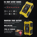 Automatic Charging 7 Stage Digital Display Smart Car Motorcycle Battery Chargers
