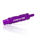 Bike Valve Core Tool Double Head Presta American Valve Core Wrench (Purple)
