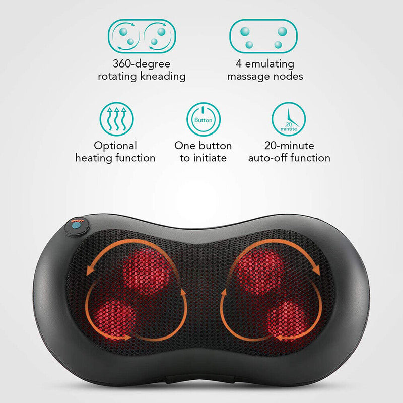 Relaxation Massage Pillow Shoulder Heating Kneading Infrared Therapy Massager