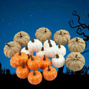 22 Pcs Artificial Pumpkins Set Harvest For Halloween Thanksgiving Fall T4V7