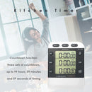 Square 3-way Kitchen Timer Countdown Cooking Alarm Temporizador Home Supply