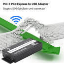 Mini PCI-E Wireless Card to USB Adapter with SIM Slot for WWAN/LTE Module Newly