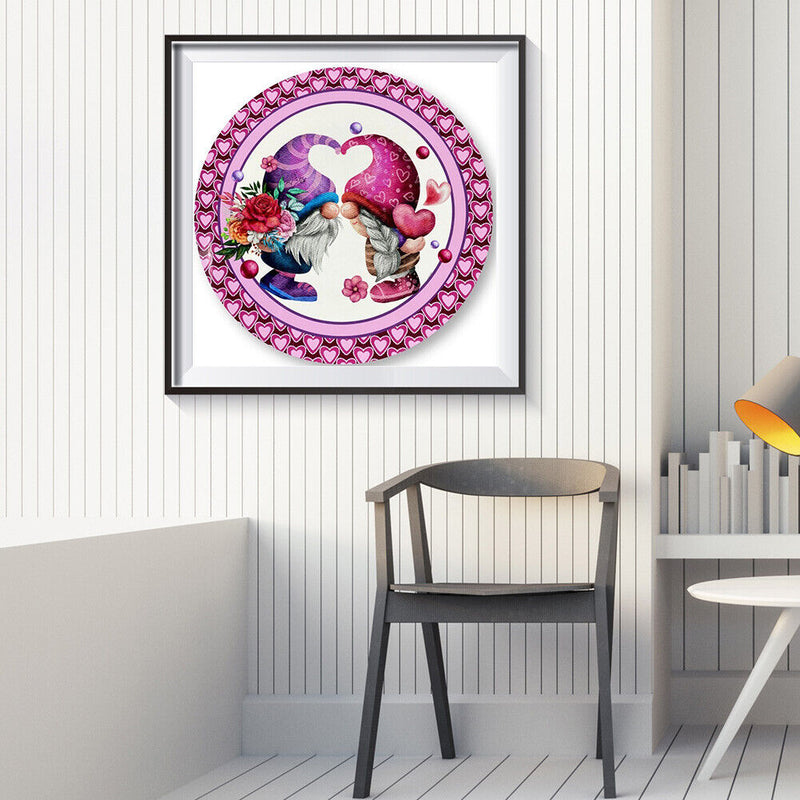 DIY Diamond Painting Valentines Day Goblin Round Drill Art Picture (L2833) Newly