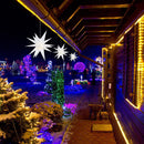 Christmas Tree Top Star Ornaments Festival Party Indoor Lights (White EU) Newly