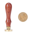Wood Handle Paint Seal Retro Plant Pattern DIY Wax Seal Stamp Decor (C176) Newly