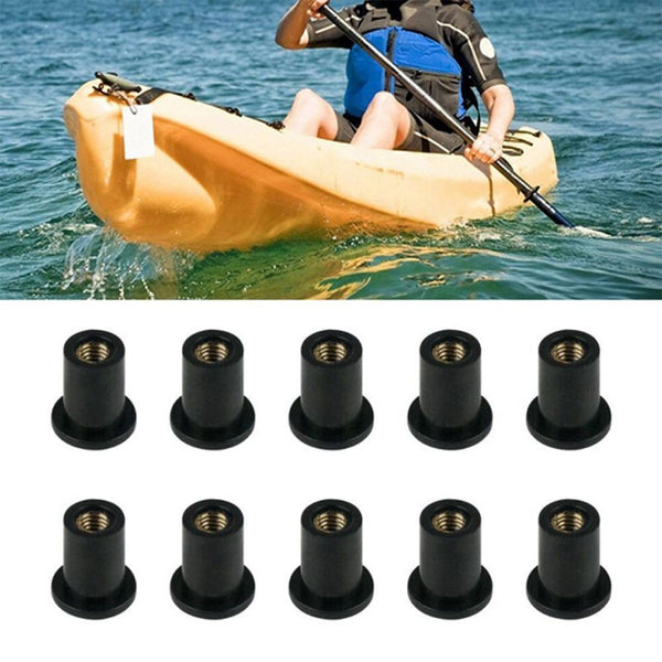Windshield Water Sports Accessories Kayak Blind Fasteners Nuts Rubber Grommets