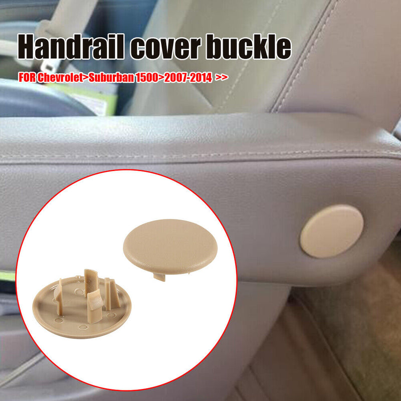 2x Car Rear Armrest Cover Cap Seat Handle Trim for Chevrolet Tahoe (Beige) Newly