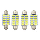 Canbus White 39MM Festoon Light Dome Lamp C5W Car LED Reading Bulbs For 4Pcs