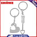 SODIUM Lover Keychain Couples - Arrow and I Love You Heart & Key - Go