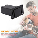 1pc Black Plastic Bass Pickup Active Guitar 9V Battery Box Guitar Accessory