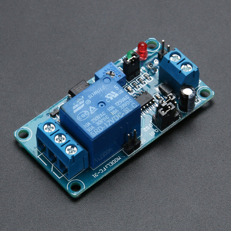 DC 12V Delay Relay Time Delay Turn on/Delay Turn off Vibration Switch Modul