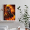 Painting By Numbers DIY Fire Horse Hand Painted Canvas Oil Art Picture Craft Kit