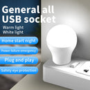 5pcs USB Plug Night Bulb Small Book Lamps LED Reading Light (White Light) Newly