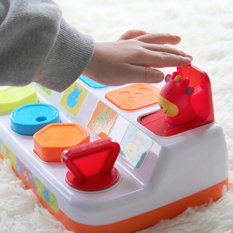 Random Interactive Switch Box with Light Music Animal Sounds Learning Toys Newly