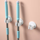 Punch Free Mop Holder Hook Wall Mounted Self Adhesive Broom Brush Storage Hanger