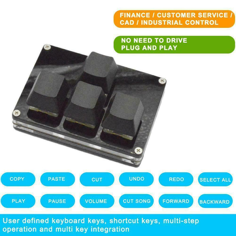 Mini Mechanical Keyboard 4 Keys Macro Keyboards B6S4
