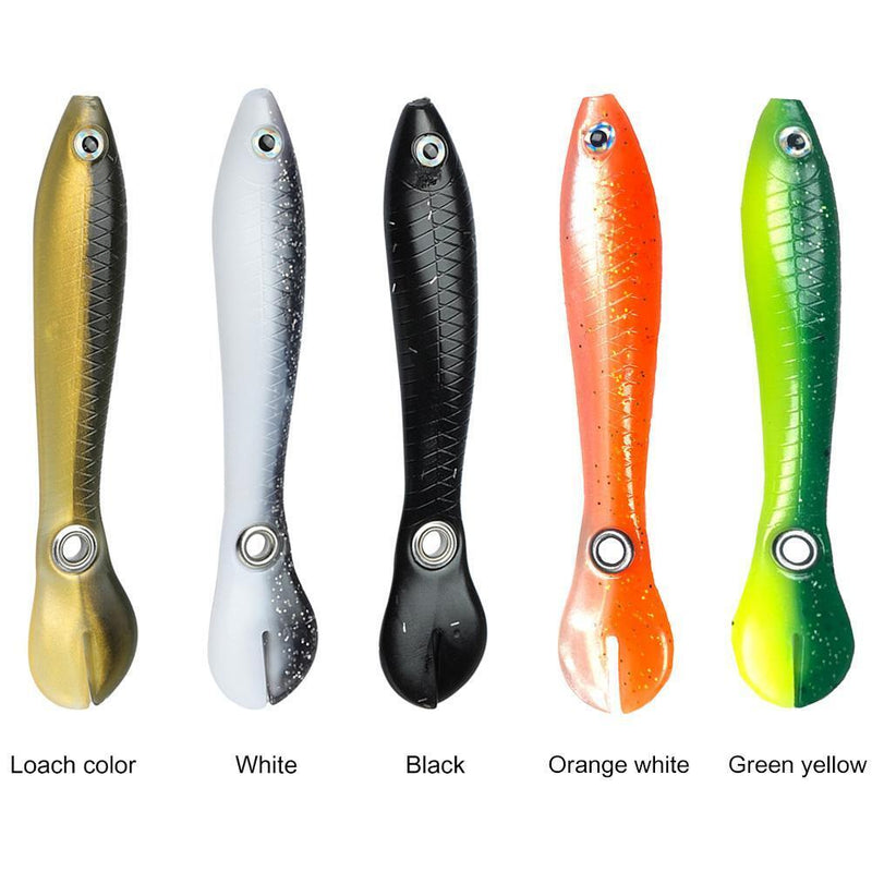 15pcs 10cm/6g Soft Bionic Fishing Baits Artificial Lure (Brown)