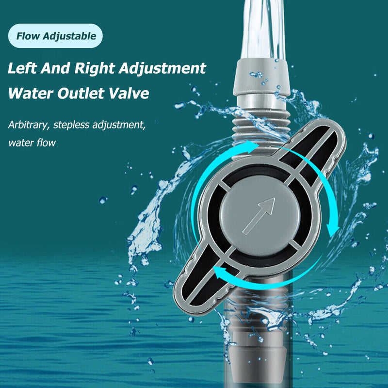 Aquarium Fish Tank Syphon Vacuum Cleaner Siphon Pump Water Changer Gravel Filter