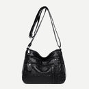 Solid Color Women Shoulder Sling Bags Leather Soft Purse Large Messenger Handbag
