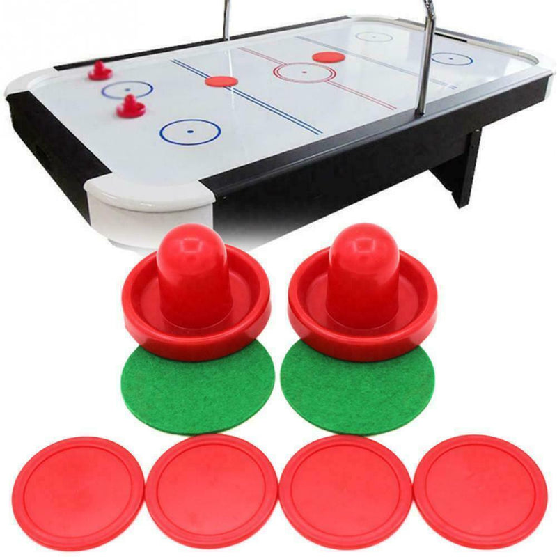 Air Hockey Set Home Table Game Replacement Accessories 2-Pucks Pushers