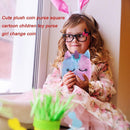 Kids Girls Clutch Cute Cartoon Plush Soft Purse Zipper Card Bags Short Wallet