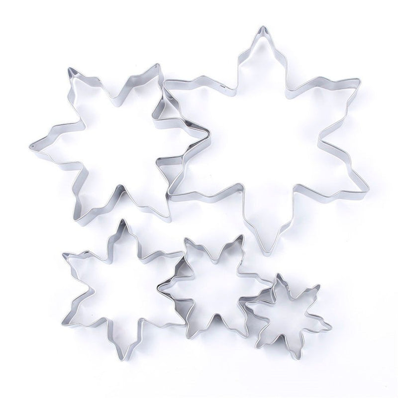 Decorative Tools DIY Snowflake Cookie Cutter Mold Stainless Steel Biscuit