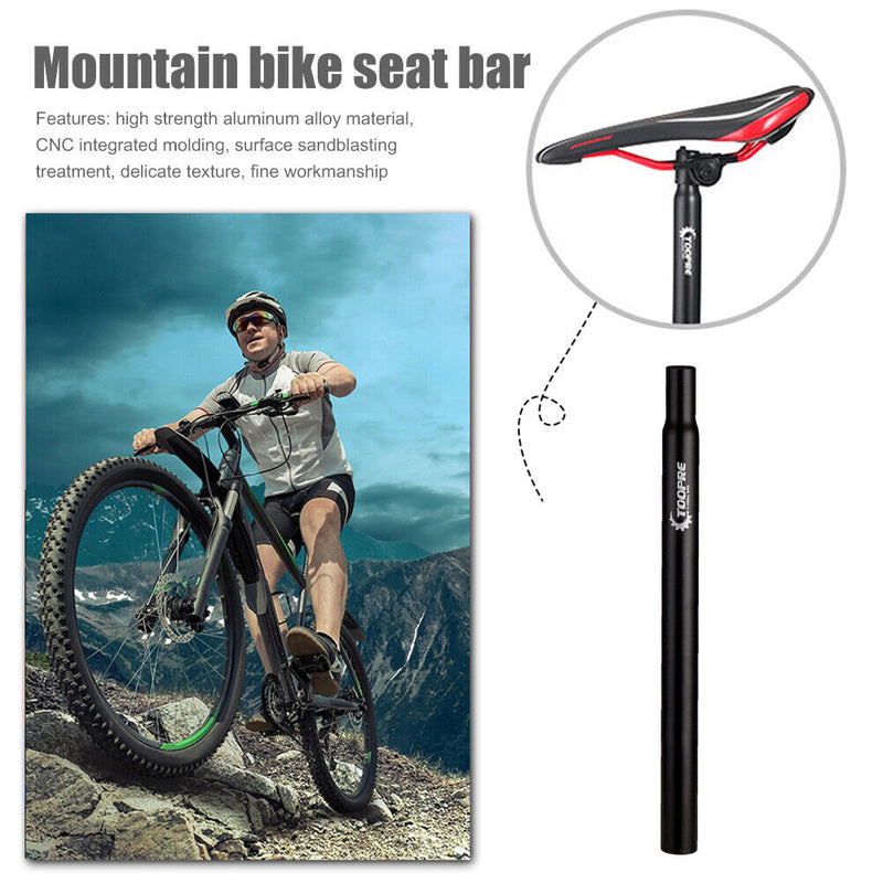 TOOPRE MTB Mountain Bike Seatpost Aluminum Bicycle Seat Tube (28.6x350mm) Newly