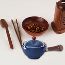 Portable Chinese Gongfu Kung Fu Tea Set Rotating Ceramic Teapot Teaware (A)