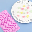 Ice Cube Chocolate Love Heart Mini Heart Mould Silicone Mold Fondant Molds
