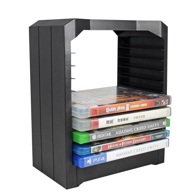 Multifunctional Universal Games & Blu Ray Discs Storage Tower for 10 CD Spi
