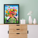 Diamond Painting Butterfly flowers Full Round Rhinestone Wall