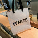 Clear Jelly PVC Large Shopping Totes Women Girls Beach Casual Shoulder Handbags