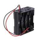 8 x AAA Cells Battery Size Clip Holder Plastic Storage Box Case with Wire