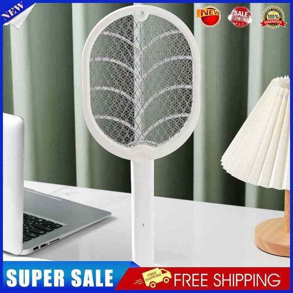 2-in-1 Electric Insect Racket Swatter Zapper USB Summer Mosquito Trap Tools