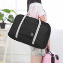 Solid Color Waterproof Folding Travel Bag Lightweight Large Capacity Luggag